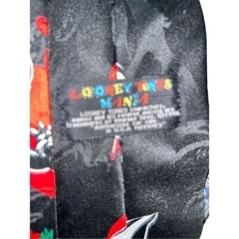 Looney Tunes Pepe Le Pew Skunk Valentine Love 1996 Necktie Vintage Tie 56" black - Picture 2 of 5